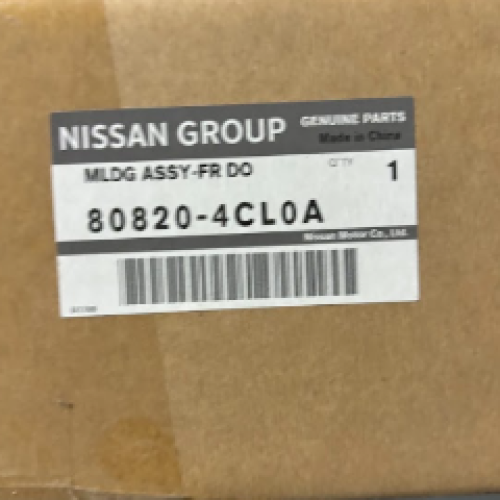 Genuine Nissan 80820-4CL0A Moulding Assy-Front Door Outside,RH