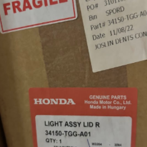 Genuine Honda 34150-TGG-A01