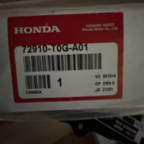 Honda 72910-T0G-A01 Molding Assy,R RR Do