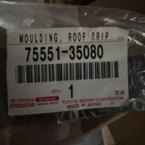 Toyota 75551-35080 MOULDING, Roof Drip