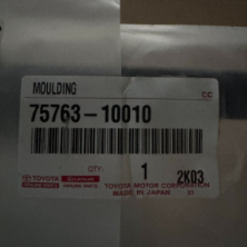 Toyota 75763-10010 MOULDING, Rr Door Wi